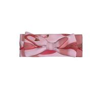 Two red flamingos Adorable Baby Bow Headband Soft and Stretchy Infant Hair Accessory for 0-6 Months Baby Showers soft skin-friendly elastic
