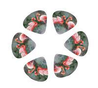 Two Red Flamingos Guitar Pick 12 picks Fashion Personalized Bass Pick Durable Electric Guitar Plectrums Instrument Accessories for Ukulele Electric Guitar Bass