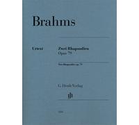 Two Rhapsodies Op 79 Piano Urtext Johannes Brahms Piano Book [Sof