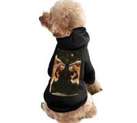 Two Roaring Lions Casual Pet Hoodie Clothes for Dog Cat Coat Outfit with Hat