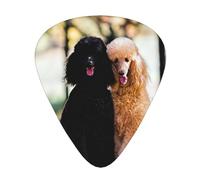 Two Royal Poodle Autumn,12 Pcs Guitar Pick,3 Different Thickness Plectrums for Acoustic Guitar Bass Ukulele (0.46mm 0.96mm 0.71mm)