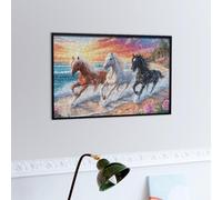 Two Running Horses 300 Piece Jigsaw Puzzle for Adults Teens Fantastic Beasts Dorm Room Decor Study Break Challenging Puzzle Great Gift for College 300 PCS