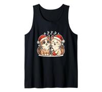 Two Santa Cats with Ornament Tank Top