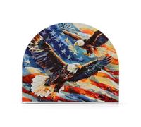 Two Sea Eagles American Flag Blue Sky Napkin Holder for Table Kitchen Decor Acrylic Paper Napkin Holders for Tissue Dining Room Indoor Outdoor Party Holiday Accessories