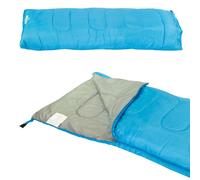 Milestone Camping 26719 Blue Envelope Single Sleeping Bag / 2 Season Insulation with Carry Sack