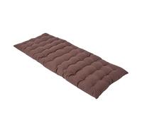 HOMESCAPES Chocolate Brown Garden Bench Cushion 2 Seater Seat Pad for Patio Furniture Kitchen or Dining Bench Indoor & Outdoor Use Comfortable 100% Cotton Modern Tufted Style Thick Cushion 108cm Wide