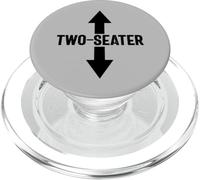 Two-Seater Men's Inappropriate Humor Funny Two-Seater PopSockets PopGrip for MagSafe