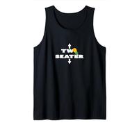 Two Seater Swinger mens funny Upside Down Pineapple Swinger Tank Top