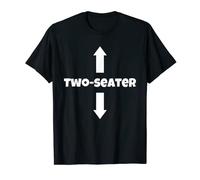 Two Seater With Arrows Pointing Up & Down Funny Adult Humor T-Shirt