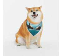 Two Sharks at The Bottom of The Sea Dog Bandanas-Washable Dog Kerchief for Small to Large Pet Scarf for Girl Or Boy, Pet Accessories