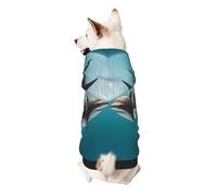 Two Sharks at The Bottom of The sea Dog Hoodie - Soft & Breathable Pet Clothes for Small to Large Dogs, Stylish and Comfortable Dog Clothes