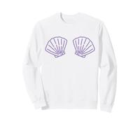 Two Shell Bra Bikini Costume for Women Girl Mermaid Sweatshirt