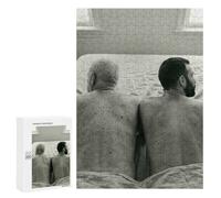 Two Shirtless Men On Bed Jigsaw Puzzle for Adults And Families, 300 PCS, A Creative Way to Unwind after A Busy Day, for Quiet Evenings