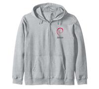 (TWO SIDED) Debian Linux - Full Stack Development Tools Zip Hoodie