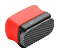 Two Sided Denibbing Paint File with Handle Blue Arc Shaped Cleaning Tool for Removing Tar Overspray Ideal for Car Surface Maintenance Stain Removal (Red)