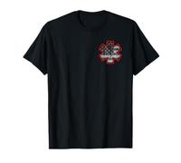 Two Sided EMT EMS USA American Paramedic Flag Grey Red Line T-Shirt