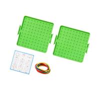 Two-Sided Geometry Learning Peg Board Set for Shape, Green | Two Geoboards Paired or Group Shape-Building Activities, Homeschooling and Classroom Settings