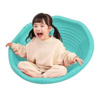 Two Sided Wobble Disk for Toddler, Kids Wobble Disc Indoor Climbing Dome, Rock Around Wobble Disk for Kids 3-9 Year Old, Children Sensory Spinning Seat Vestibular Exercises Sit and Spin Toys,Green