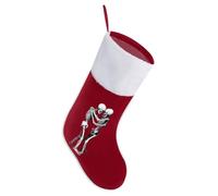 Two Skeletons Embracing Christmas Stockings