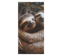 Two Sloths Hugging Beach Towels Extra Large, Quick Dry Absorbent Multipurpose, Oversized Beach Towel, Sand Free Foldable Lightweight, Travel Towel, For Beach Pool Camping Travel Vacation, 63x31.5 in