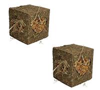 Two Small Animals Guinea Pigs Rabbits Boredom Breaker Medium Hay Cubes