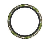 Two Snails on The Bench Printed Steering Wheel Cover Elastic Stretch Car Wheel Wrap Breathable Non-Slip Steering Wheel Protector for Car Truck SUV