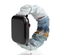 Two Snow Geese Watercolor Scrunchie Watch Band Strap Wristbands Compatible with IWatch 42mm/44mm
