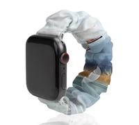 Two Snow Geese Watercolor Scrunchie Watch Band Strap Wristbands Compatible with IWatch 42mm/44mm