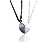 Two Souls One Heart Pendant Necklace Couple, Wishing Stone Couple Necklace Practical and Clever