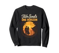 Two Souls One Horizon Cruise Ship Sunset Couple Sweatshirt