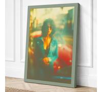 Two Souls, One Light Modern Canvas Wall Art Print 24x16 Inch (61 x 41 cm)