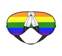 Two-Spirit Pride Flag Eye Mask Sleep Mask Cover for Sleeping with Adjustable Strap Blackout Eye Blinder Pads for Travel