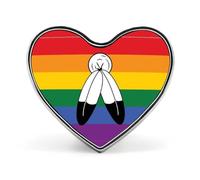 Two Spirit Pride Flag Pins Badge Lapel Pin Heart Enamel Buttons Brooches Pinbacks Party Decorations for Men Women