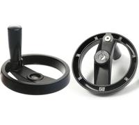 Two-Spoke Foldable Handwheel, OD 100-200mm Bore 10-20mm Machine Tool Replacement, for lathe milling machine drill press(200x18x6mm)