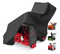 Two Stage Snowblower Cover Ventilated Two Stage Snowblower | 210D Oxford cloth, water-resistant coating, rain snow protection, 33x58x52in fit, black finish
