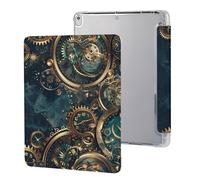 Two Steampunk Clocks with Gears Case Compatible for IPAD Pro (10.5in) /IPAD Air3(10.5in) Tablet Cases Protective Stand Cover