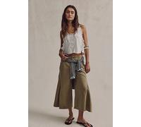 Two Step Crop Chino Pants at Free People in Aloe, Size: US 12 - female