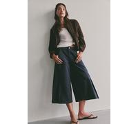 Two Step Crop Chino Pants at Free People in Black, Size: US 10 - female