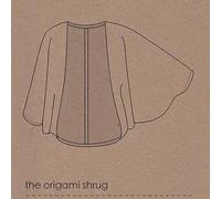Two Stitches Paper Sewing Pattern Origami Shrug 8 to 20
