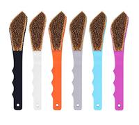 TWO STONES Boar Hair Rock Climbing Brush, Ergonomic Handle, Bouldering Boulder Brush, Mixed 6 Colors