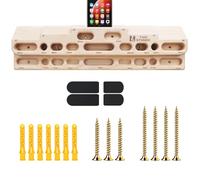 TWO STONES Hangboard Rock Climbing Hangboard for Doorway; Hang Boards for Climbing Training as Climbing Fingerboard in Door with Phone Holder (CJ-HB2002N)