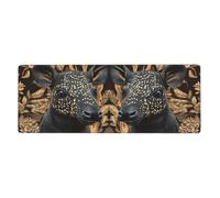 Two Strange-Looking Animals Mouse Pad In Big Extended Non-Slip Rubber Base Mousepad With Stitched Edges Gaming Pc Desktop Large Mouse Pad 11.8x31.5