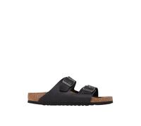 Birkenstock Women's Arizona Oiled Leather Double Strap Sandals - Black - EU 40/UK 7