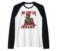 Two Stroke Soul Retro Scooter Style Raglan Baseball Tee