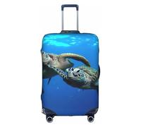 Two Submarine Turtles Under The Sea Luggage Cover Suitcase Trolley Case Protector Elastic Washable Anti Scratch Fit 18-32 Inch