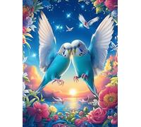 Two Swans with Angel Wings 300-piece Jigsaw Puzzle Set Wildlife Pet For Adults Teens 14+ Logic Skill Indoor Game Family Game Night Summer Paperboard 300 PCS