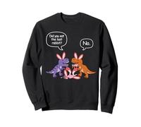 Two T Rex Eat a Rabbit - Did You Eat the Last Rabbit Sweatshirt