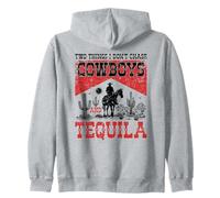 Two Things I don't Chase Cowboys & Tequila Rodeo Country Zip Hoodie