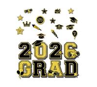 Two Thousand Twenty-Six Graduation Car Magnetic Sign | Twenty-Four Pieces Magnetic Decoration | Vehicle Magnets | Refrigerator Door Garage Door Pageant Moving Cruise Graduation Party