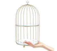 Two-Tier Birdcage Cake Stand 14 Inch Decorative Dessert Display for Christenings and Home Decoration Random Style